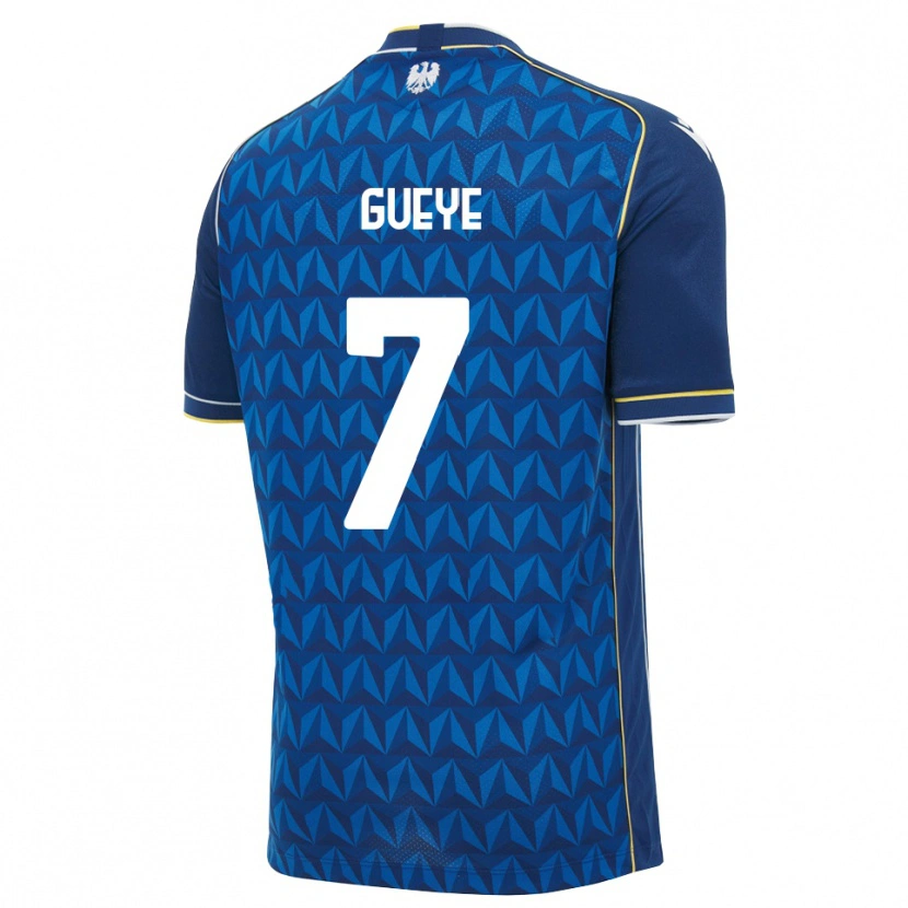 Danxen Pánské Idrissa Gueye #7 Královská Modř Bílá Modrá Daleko Hráčské Dresy 2026/27 Dres
