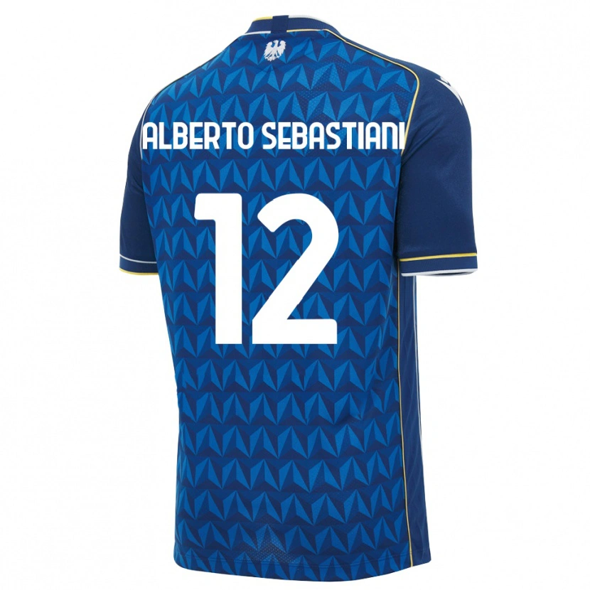 Danxen Pánské José Alberto Sebastiani #12 Královská Modř Bílá Modrá Daleko Hráčské Dresy 2026/27 Dres