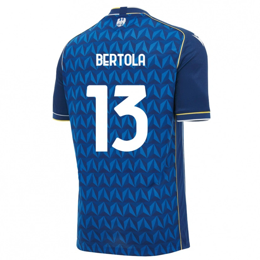 Danxen Pánské Nicolò Bertola #13 Královská Modř Bílá Modrá Daleko Hráčské Dresy 2026/27 Dres