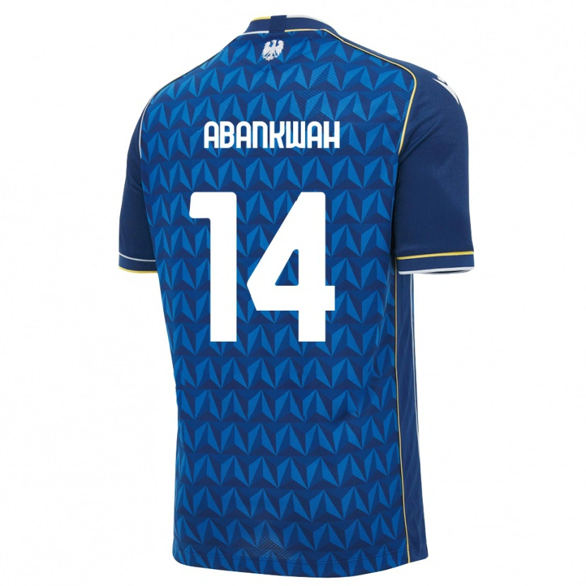 Danxen Pánské James Abankwah #14 Královská Modř Bílá Modrá Daleko Hráčské Dresy 2026/27 Dres