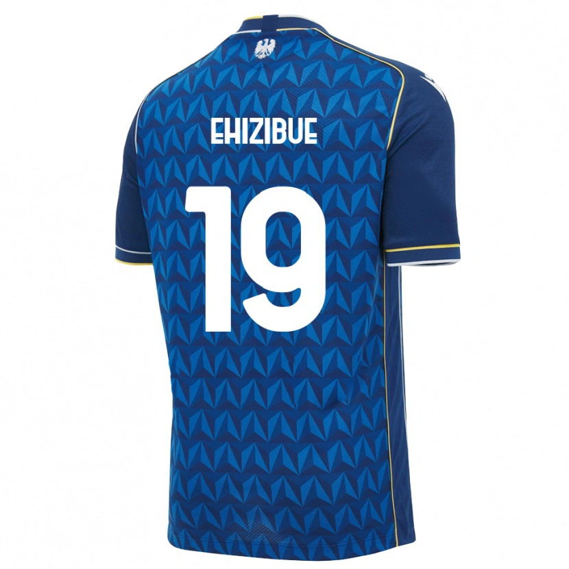 Danxen Pánské Kingsley Ehizibue #19 Královská Modř Bílá Modrá Daleko Hráčské Dresy 2026/27 Dres