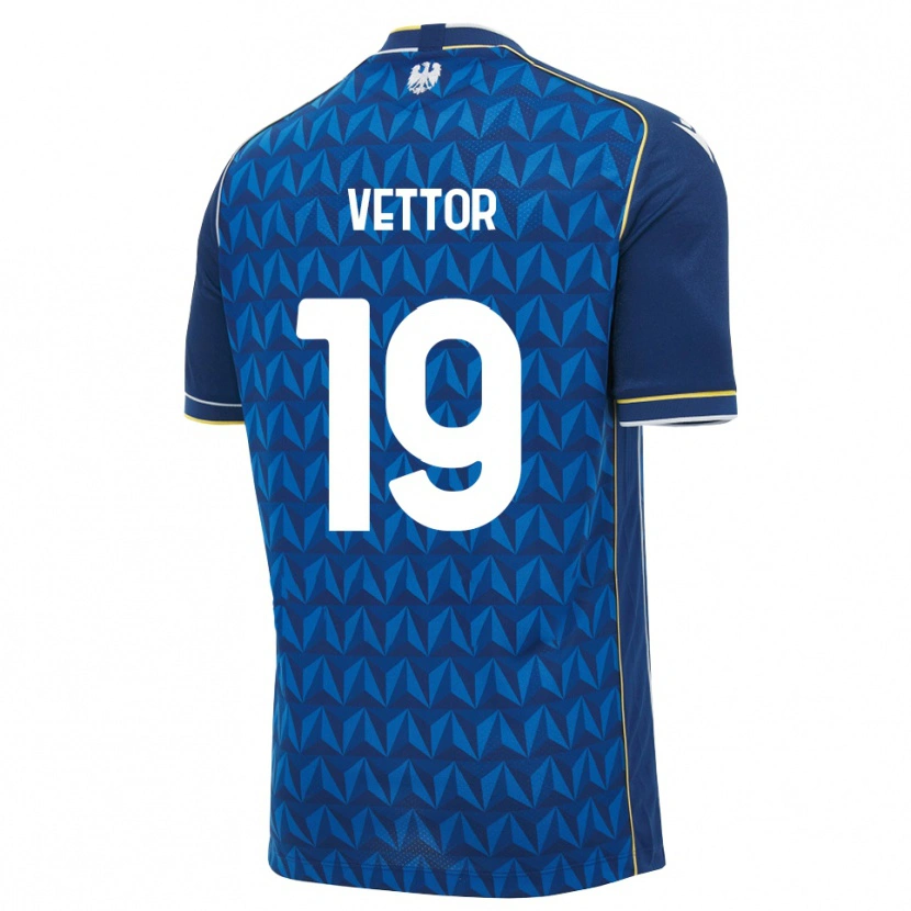 Danxen Pánské Marco Vettor #19 Královská Modř Bílá Modrá Daleko Hráčské Dresy 2026/27 Dres