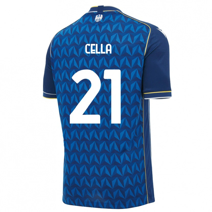 Danxen Pánské Leonardo Cella #21 Královská Modř Bílá Modrá Daleko Hráčské Dresy 2026/27 Dres