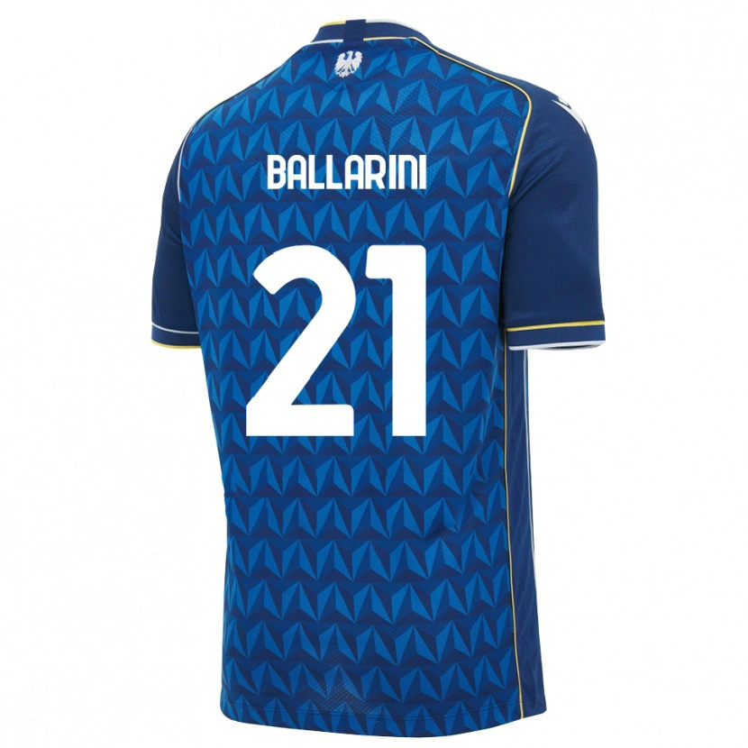 Danxen Pánské Marco Ballarini #21 Královská Modř Bílá Modrá Daleko Hráčské Dresy 2026/27 Dres