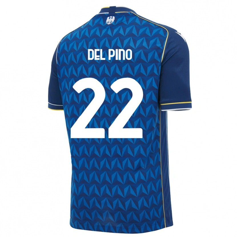 Danxen Pánské Lorenzo Del Pino #22 Královská Modř Bílá Modrá Daleko Hráčské Dresy 2026/27 Dres