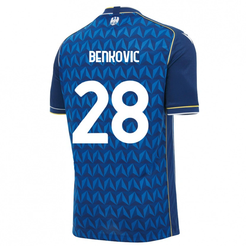 Danxen Pánské Filip Benkovic #28 Královská Modř Bílá Modrá Daleko Hráčské Dresy 2026/27 Dres