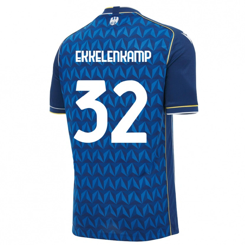 Danxen Pánské Jurgen Ekkelenkamp #32 Královská Modř Bílá Modrá Daleko Hráčské Dresy 2026/27 Dres