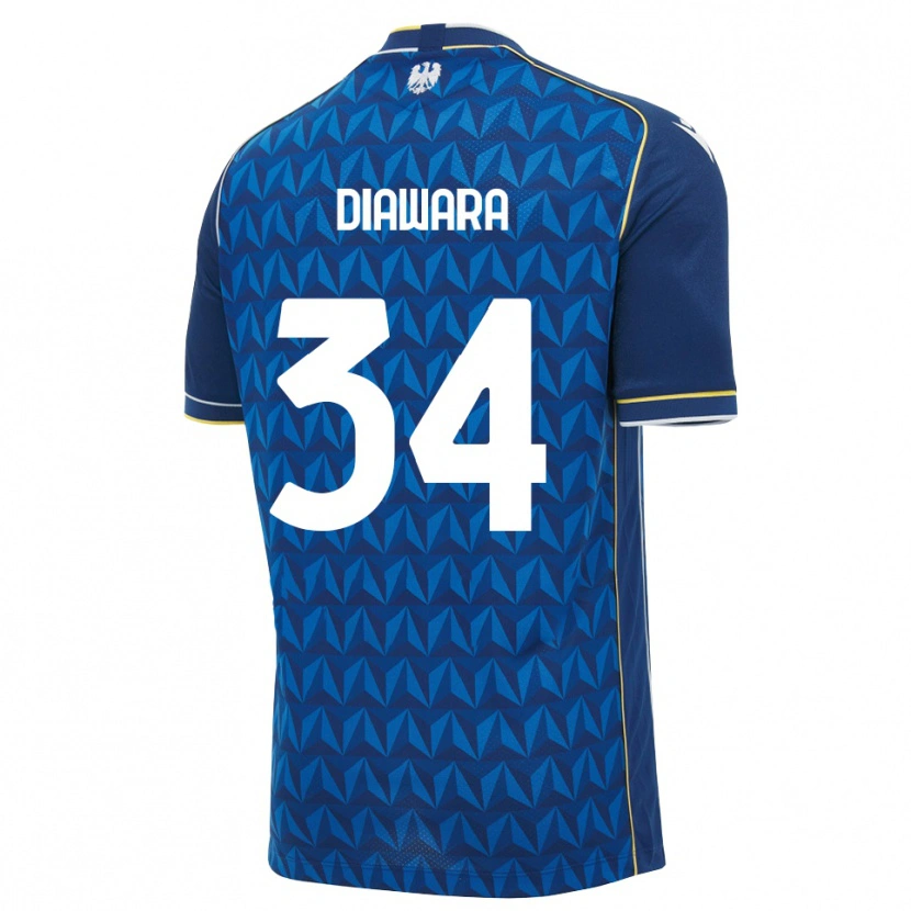 Danxen Pánské Sekou Diawara #34 Královská Modř Bílá Modrá Daleko Hráčské Dresy 2026/27 Dres
