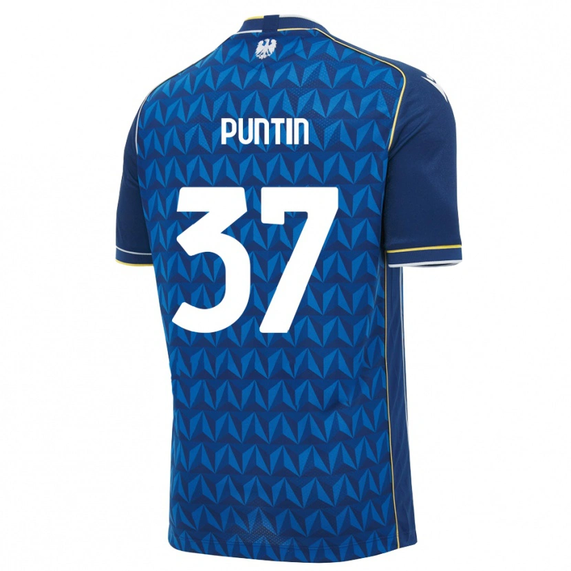 Danxen Pánské Eric Puntin #37 Královská Modř Bílá Modrá Daleko Hráčské Dresy 2026/27 Dres