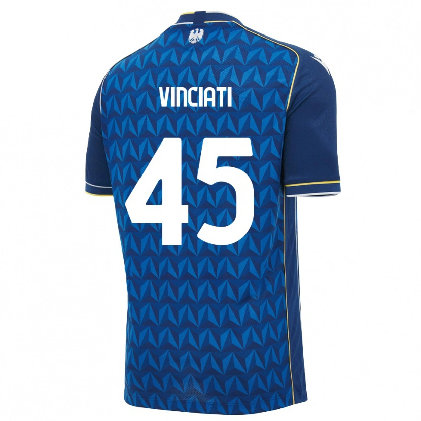 Danxen Pánské Giulio Vinciati #45 Královská Modř Bílá Modrá Daleko Hráčské Dresy 2026/27 Dres
