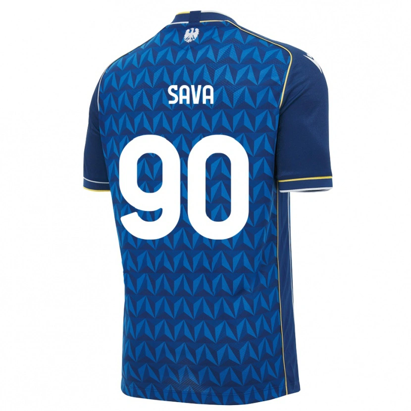Danxen Pánské Răzvan Sava #90 Královská Modř Bílá Modrá Daleko Hráčské Dresy 2026/27 Dres
