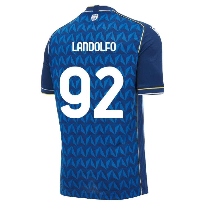 Danxen Pánské Tommaso Landolfo #92 Královská Modř Bílá Modrá Daleko Hráčské Dresy 2026/27 Dres