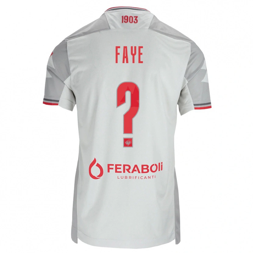 Danxen Pánské Nouroudine Faye #0 Šedá Bílá Červená Daleko Hráčské Dresy 2026/27 Dres