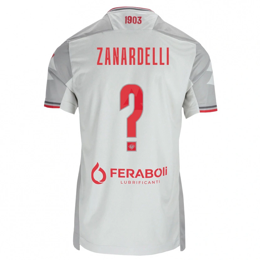 Danxen Pánské Nicola Zanardelli #0 Šedá Bílá Červená Daleko Hráčské Dresy 2026/27 Dres