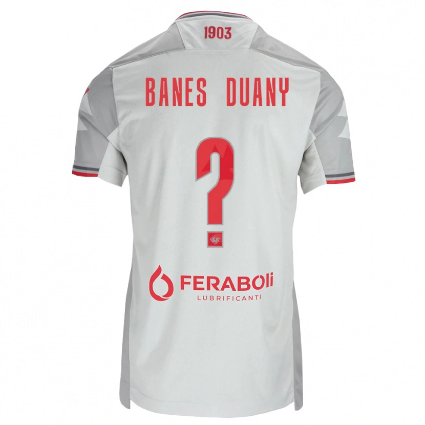 Danxen Pánské Alessandro Banes Duany #0 Šedá Bílá Červená Daleko Hráčské Dresy 2026/27 Dres