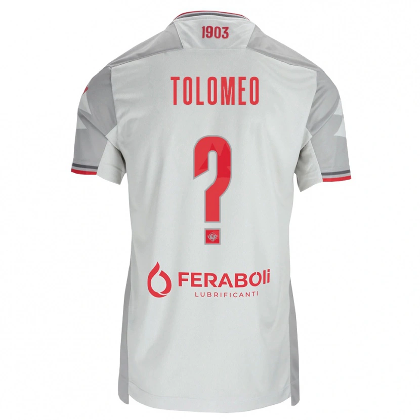 Danxen Pánské Gabriel Tolomeo #0 Šedá Bílá Červená Daleko Hráčské Dresy 2026/27 Dres