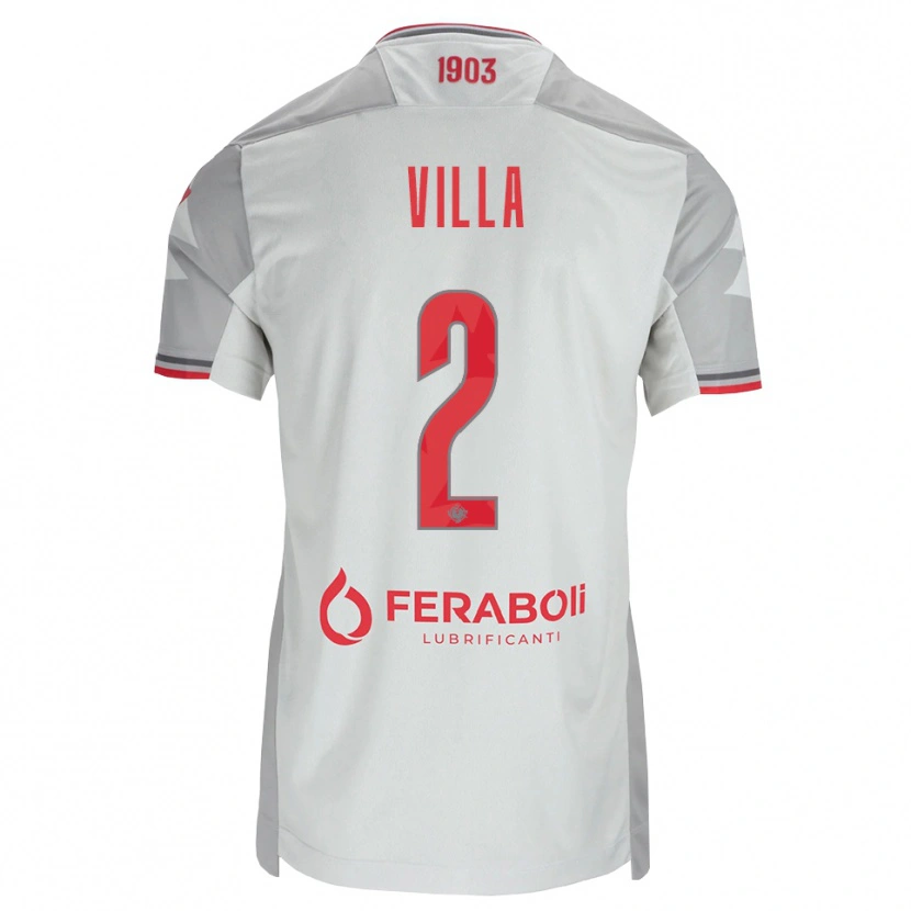 Danxen Pánské Riccardo Villa #2 Šedá Bílá Červená Daleko Hráčské Dresy 2026/27 Dres