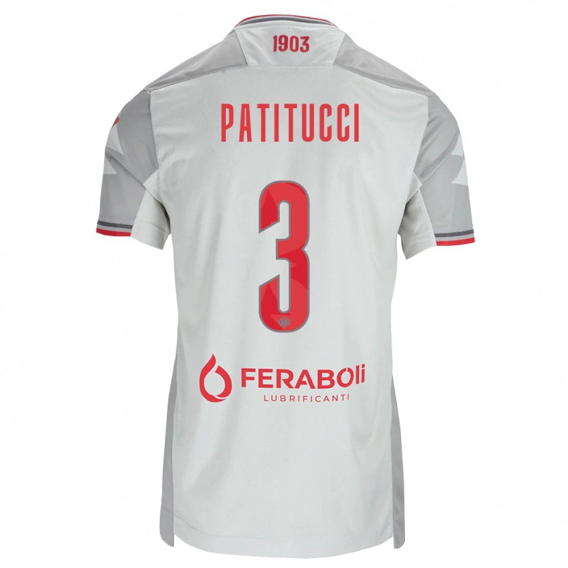 Danxen Pánské Christian Patitucci #3 Šedá Bílá Červená Daleko Hráčské Dresy 2026/27 Dres