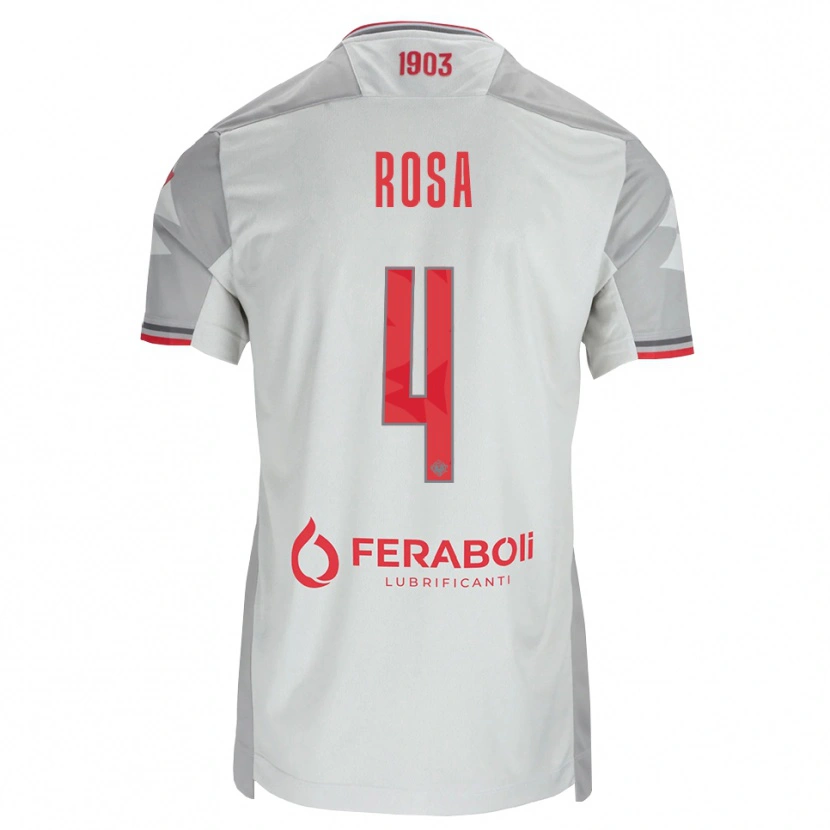 Danxen Pánské Riccardo Rosa #4 Šedá Bílá Červená Daleko Hráčské Dresy 2026/27 Dres