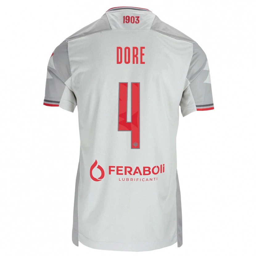 Danxen Pánské Salvatore Dore #4 Šedá Bílá Červená Daleko Hráčské Dresy 2026/27 Dres