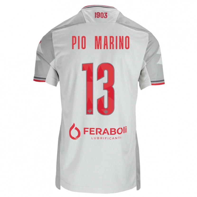 Danxen Pánské Lorenzo Pio Marino #13 Šedá Bílá Červená Daleko Hráčské Dresy 2026/27 Dres
