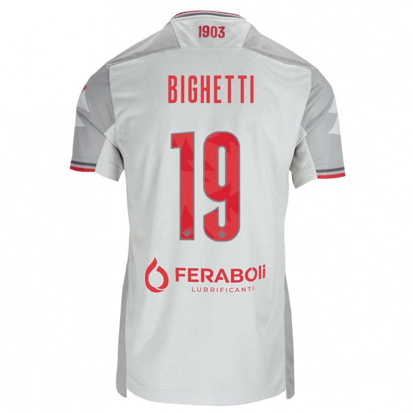 Danxen Pánské Paolo Bighetti #19 Šedá Bílá Červená Daleko Hráčské Dresy 2026/27 Dres