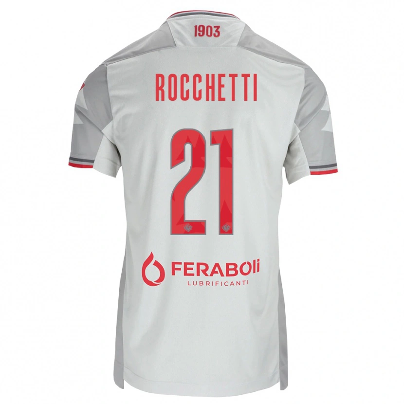 Danxen Pánské Yuri Rocchetti #21 Šedá Bílá Červená Daleko Hráčské Dresy 2026/27 Dres