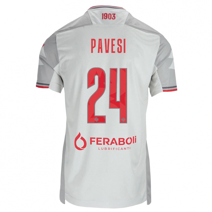 Danxen Pánské Davide Pavesi #24 Šedá Bílá Červená Daleko Hráčské Dresy 2026/27 Dres