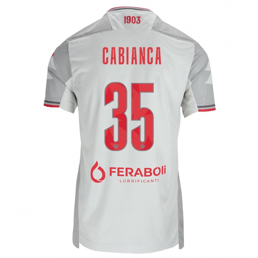 Danxen Pánské Eddy Cabianca #35 Šedá Bílá Červená Daleko Hráčské Dresy 2026/27 Dres