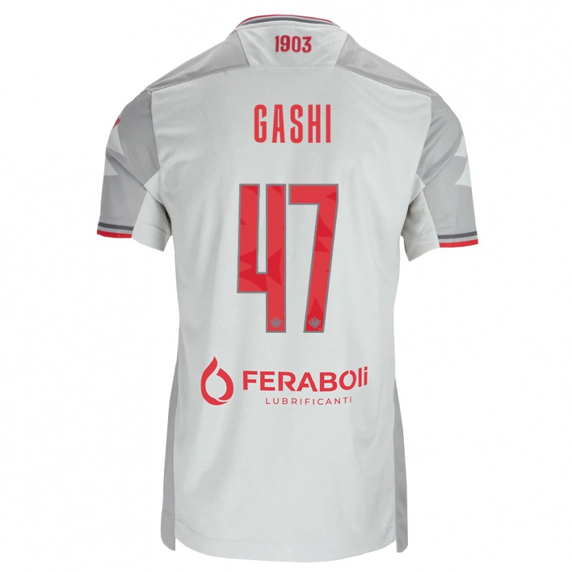 Danxen Pánské Eduart Gashi #47 Šedá Bílá Červená Daleko Hráčské Dresy 2026/27 Dres