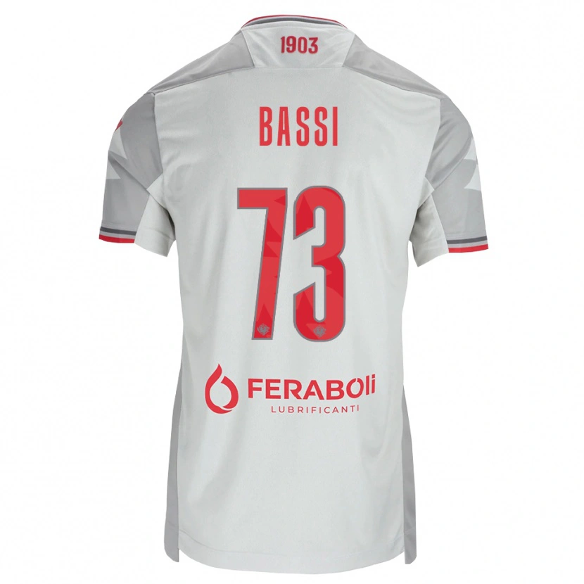 Danxen Pánské Emanuele Bassi #73 Šedá Bílá Červená Daleko Hráčské Dresy 2026/27 Dres