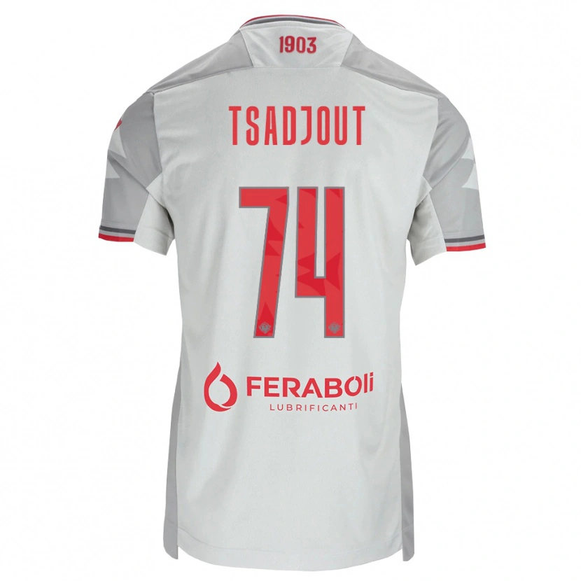 Danxen Pánské Frank Tsadjout #74 Šedá Bílá Červená Daleko Hráčské Dresy 2026/27 Dres