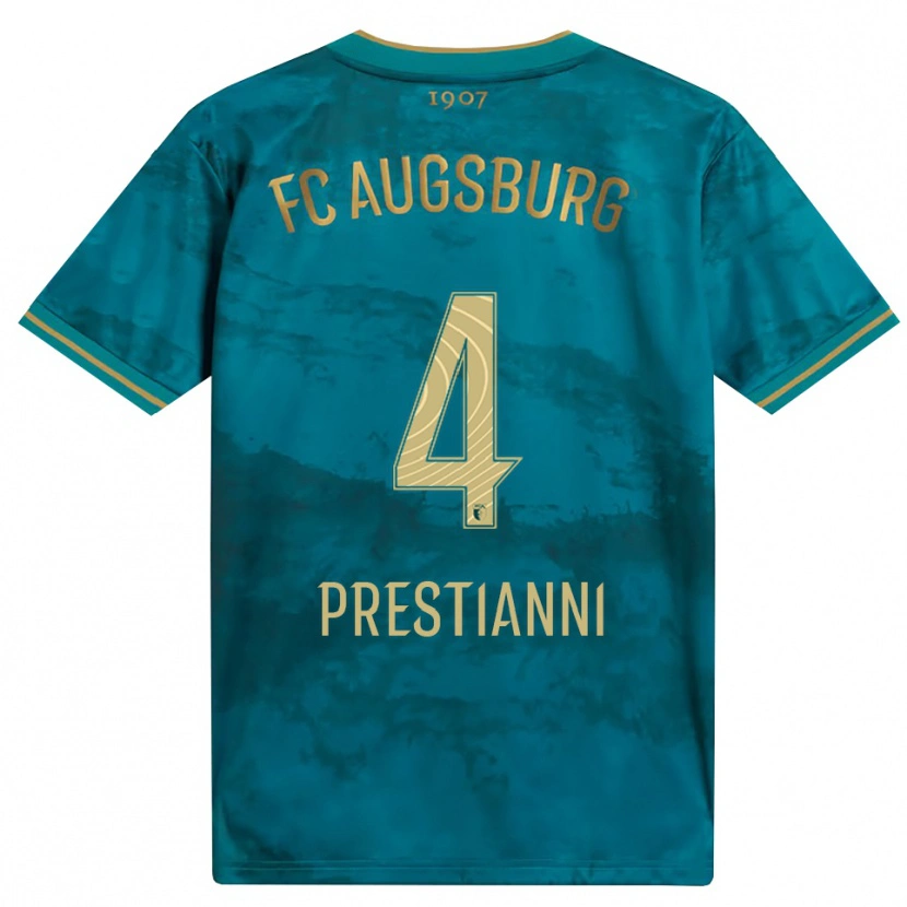 Danxen Pánské Luis Prestianni #4 Zelená Hnědá Daleko Hráčské Dresy 2026/27 Dres