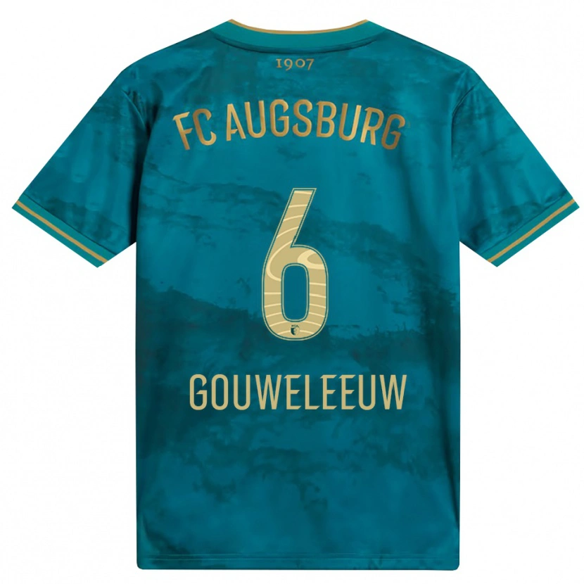 Danxen Pánské Jeffrey Gouweleeuw #6 Zelená Hnědá Daleko Hráčské Dresy 2026/27 Dres