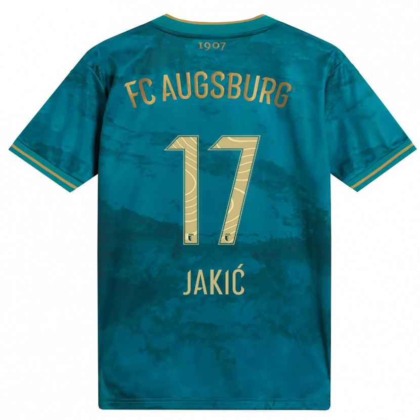 Danxen Pánské Kristijan Jakic #17 Zelená Hnědá Daleko Hráčské Dresy 2026/27 Dres