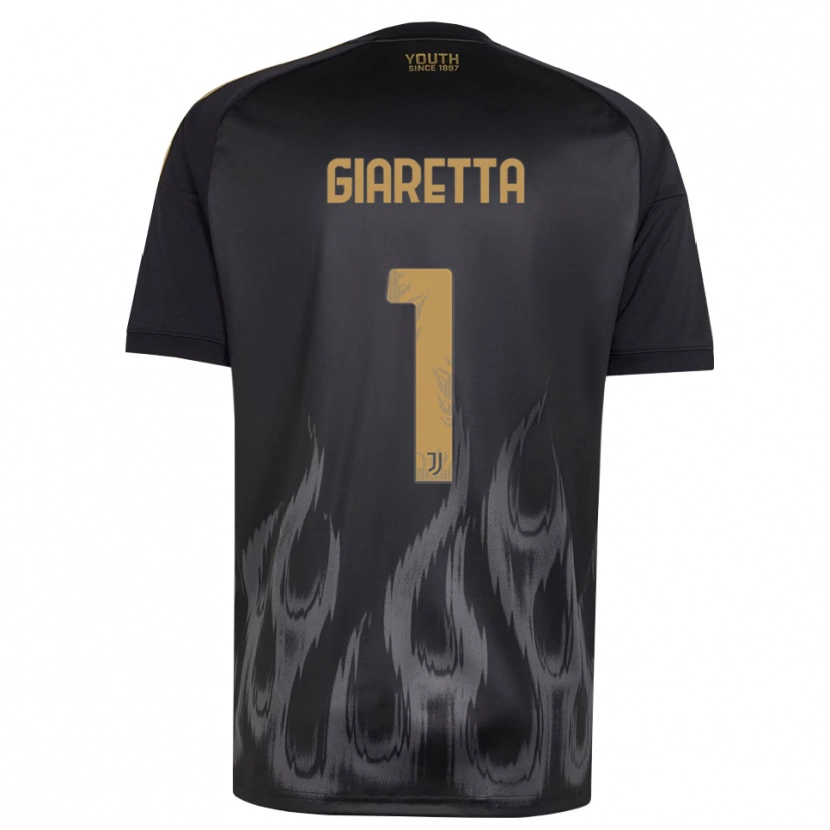 Danxen Pánské Emanuele Giaretta #1 Černá Hnědá Třetí Hráčské Dresy 2026/27 Dres