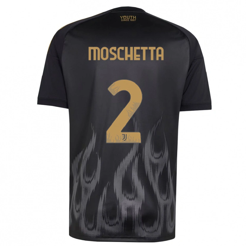 Danxen Pánské Lorenzo Moschetta #2 Černá Hnědá Třetí Hráčské Dresy 2026/27 Dres
