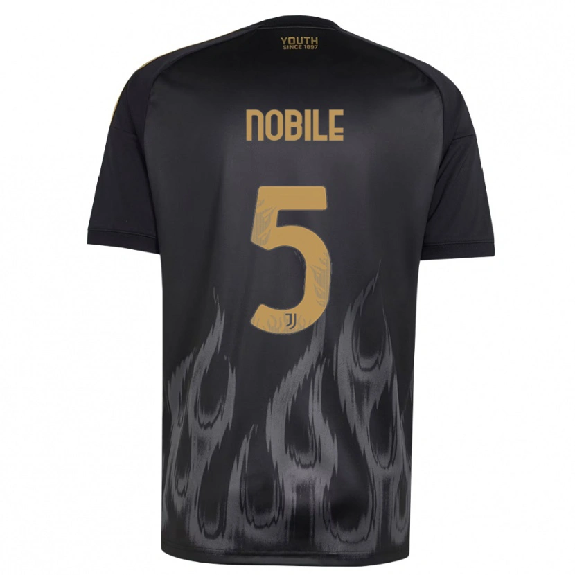 Danxen Pánské Riccardo Nobile #5 Černá Hnědá Třetí Hráčské Dresy 2026/27 Dres