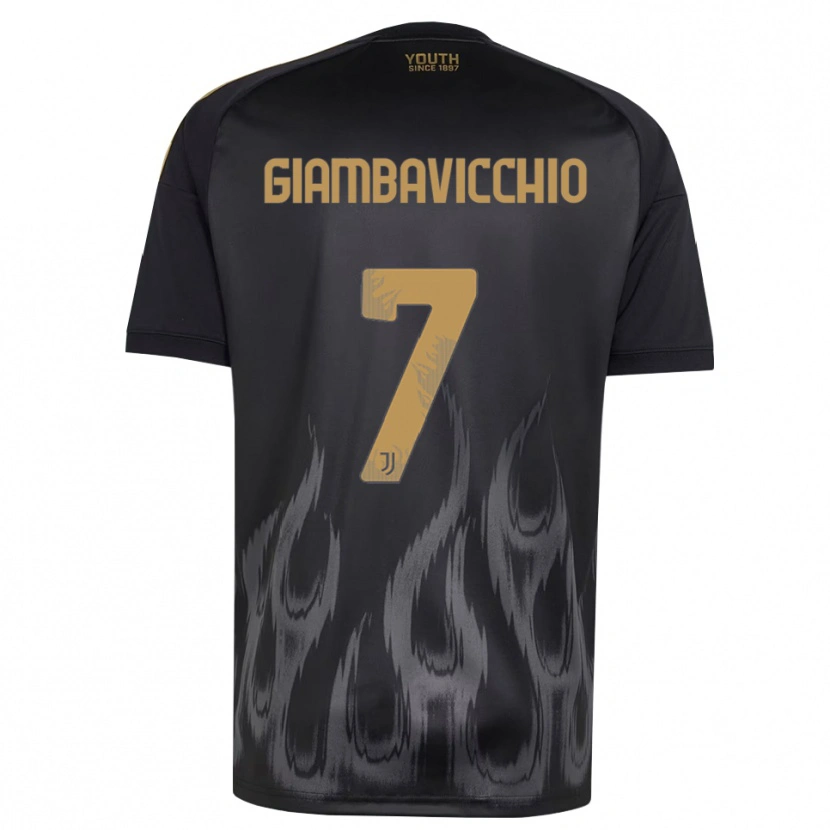 Danxen Pánské Franco Giambavicchio #7 Černá Hnědá Třetí Hráčské Dresy 2026/27 Dres