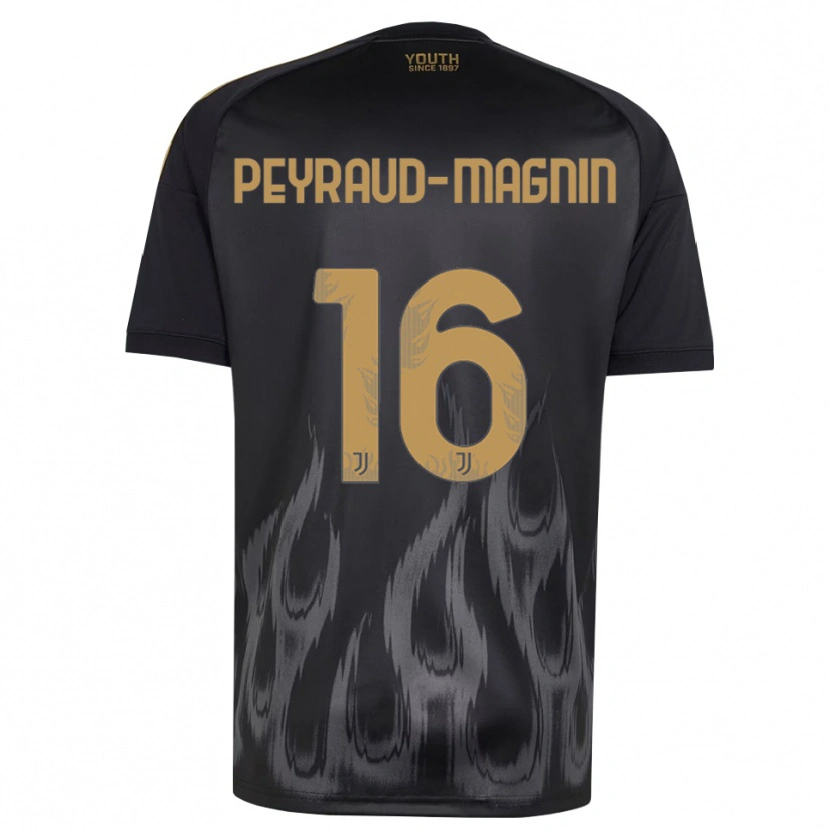 Danxen Pánské Pauline Peyraud-Magnin #16 Černá Hnědá Třetí Hráčské Dresy 2026/27 Dres