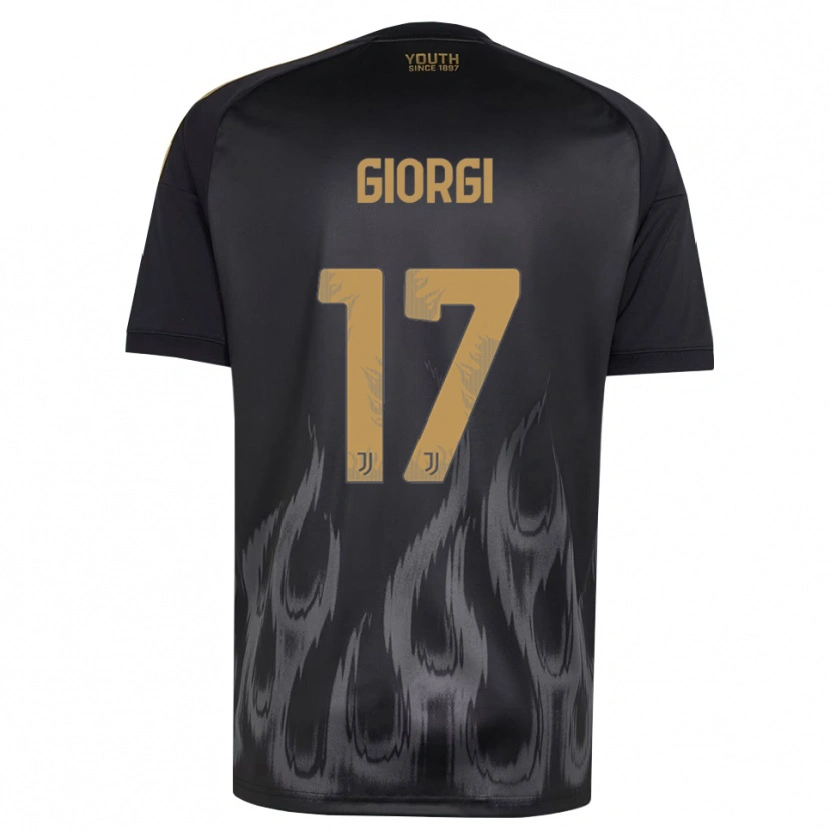 Danxen Pánské Lorenzo Giorgi #17 Černá Hnědá Třetí Hráčské Dresy 2026/27 Dres