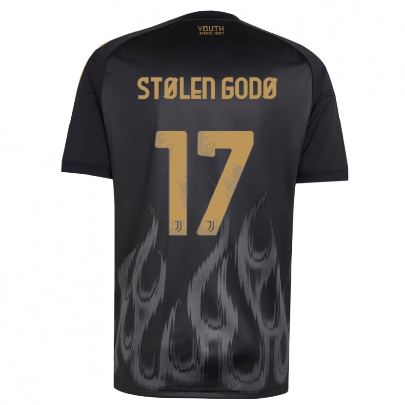 Danxen Pánské Emma Stølen Godø #17 Černá Hnědá Třetí Hráčské Dresy 2026/27 Dres