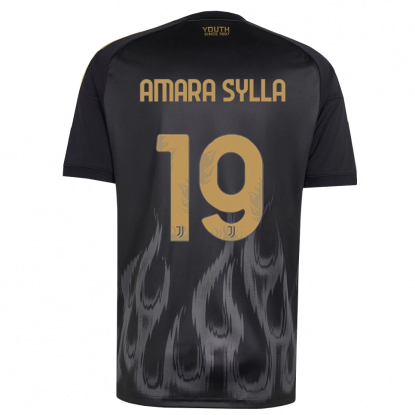 Danxen Pánské Idris Amara Sylla #19 Černá Hnědá Třetí Hráčské Dresy 2026/27 Dres