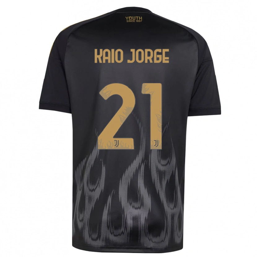 Danxen Pánské Kaio Jorge #21 Černá Hnědá Třetí Hráčské Dresy 2026/27 Dres