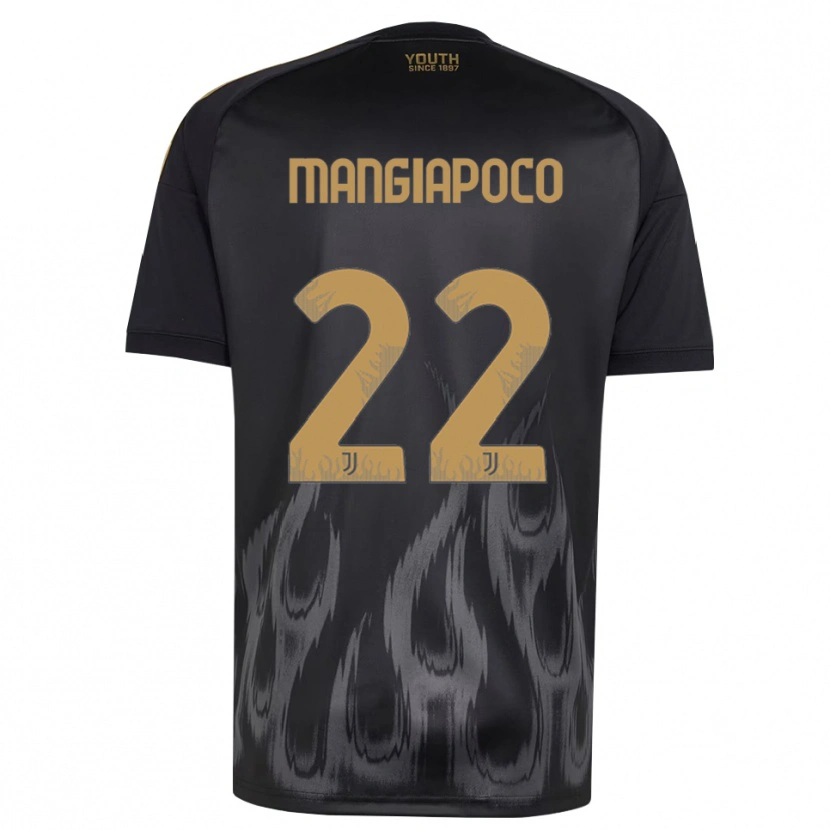 Danxen Pánské Stefano Mangiapoco #22 Černá Hnědá Třetí Hráčské Dresy 2026/27 Dres