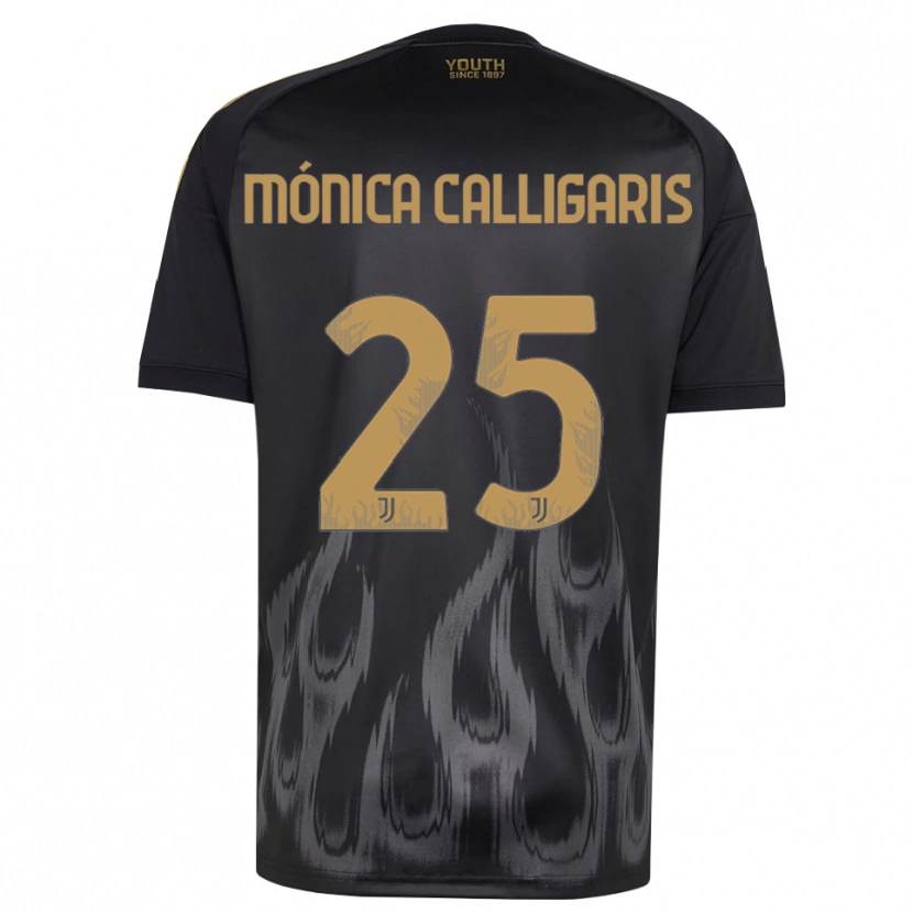 Danxen Pánské Viola Mónica Calligaris #25 Černá Hnědá Třetí Hráčské Dresy 2026/27 Dres