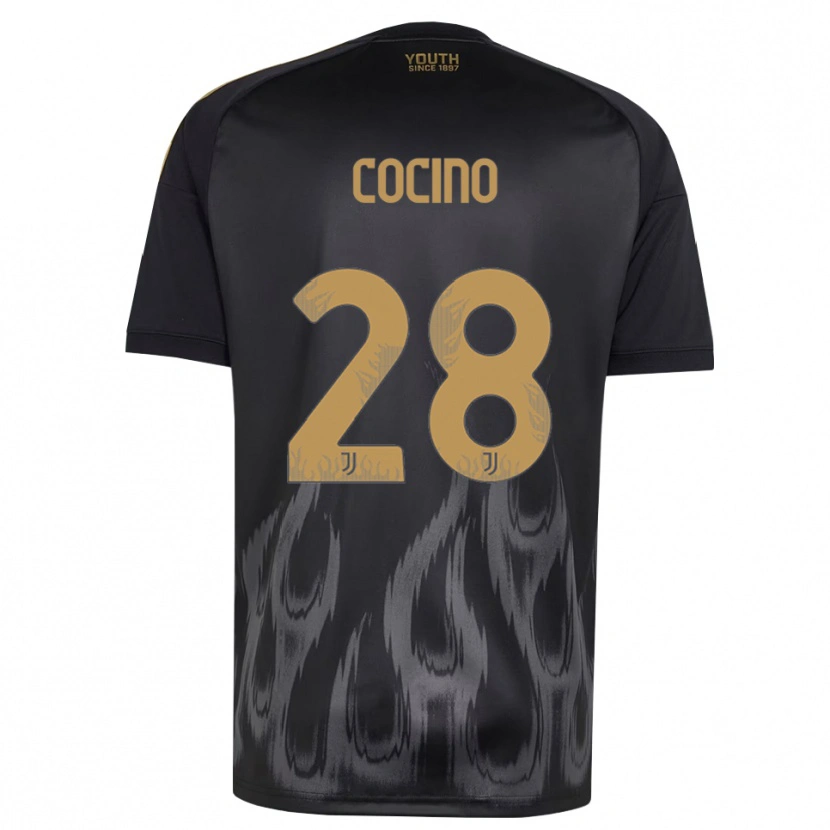 Danxen Pánské Martina Cocino #28 Černá Hnědá Třetí Hráčské Dresy 2026/27 Dres