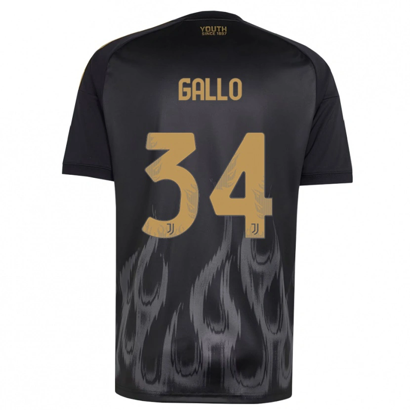 Danxen Pánské Azzurra Gallo #34 Černá Hnědá Třetí Hráčské Dresy 2026/27 Dres