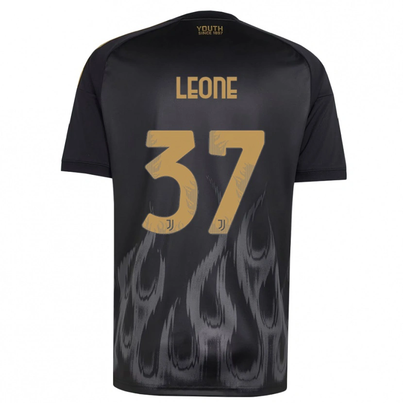 Danxen Pánské Francesco Leone #37 Černá Hnědá Třetí Hráčské Dresy 2026/27 Dres