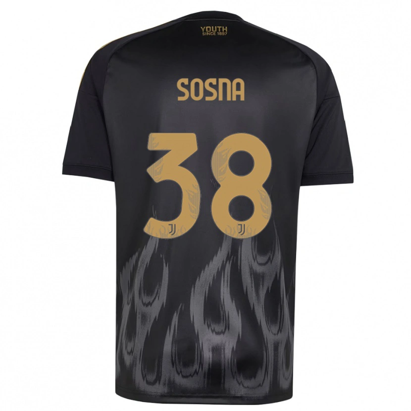 Danxen Pánské Adam Sosna #38 Černá Hnědá Třetí Hráčské Dresy 2026/27 Dres